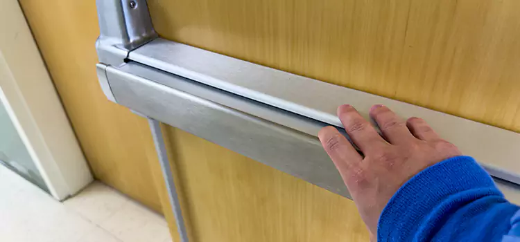 Installing a Push Bar on a Door Sachse